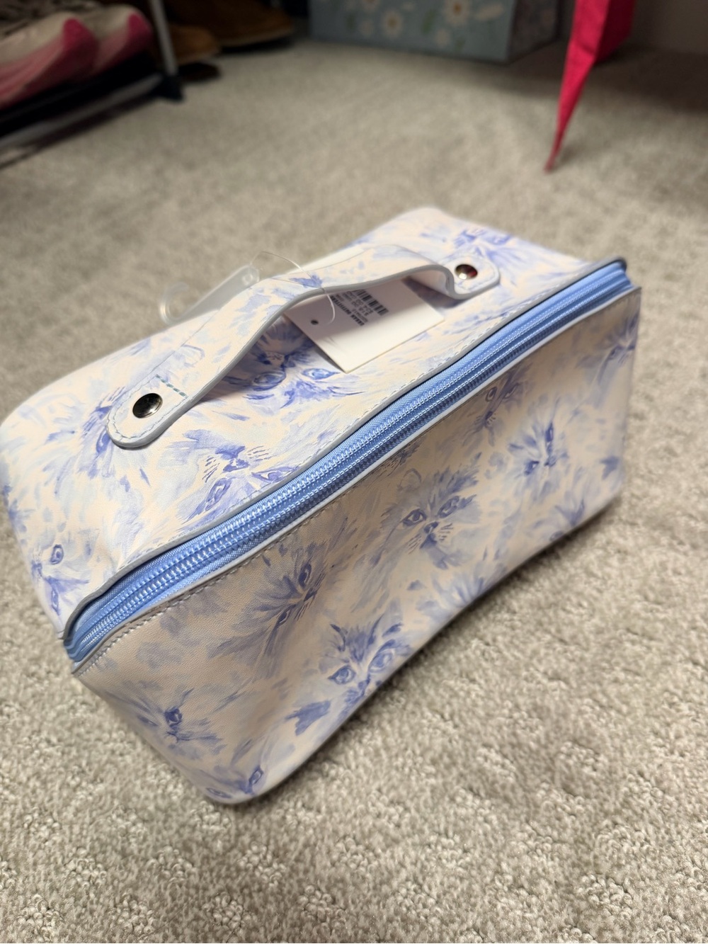 Blue Cat Travel Cosmetic Bag